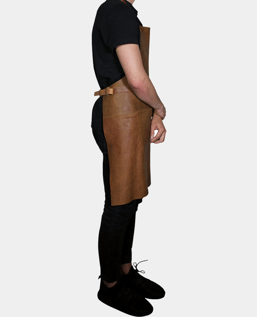Vintage Camel BBQ Style Leather Apron