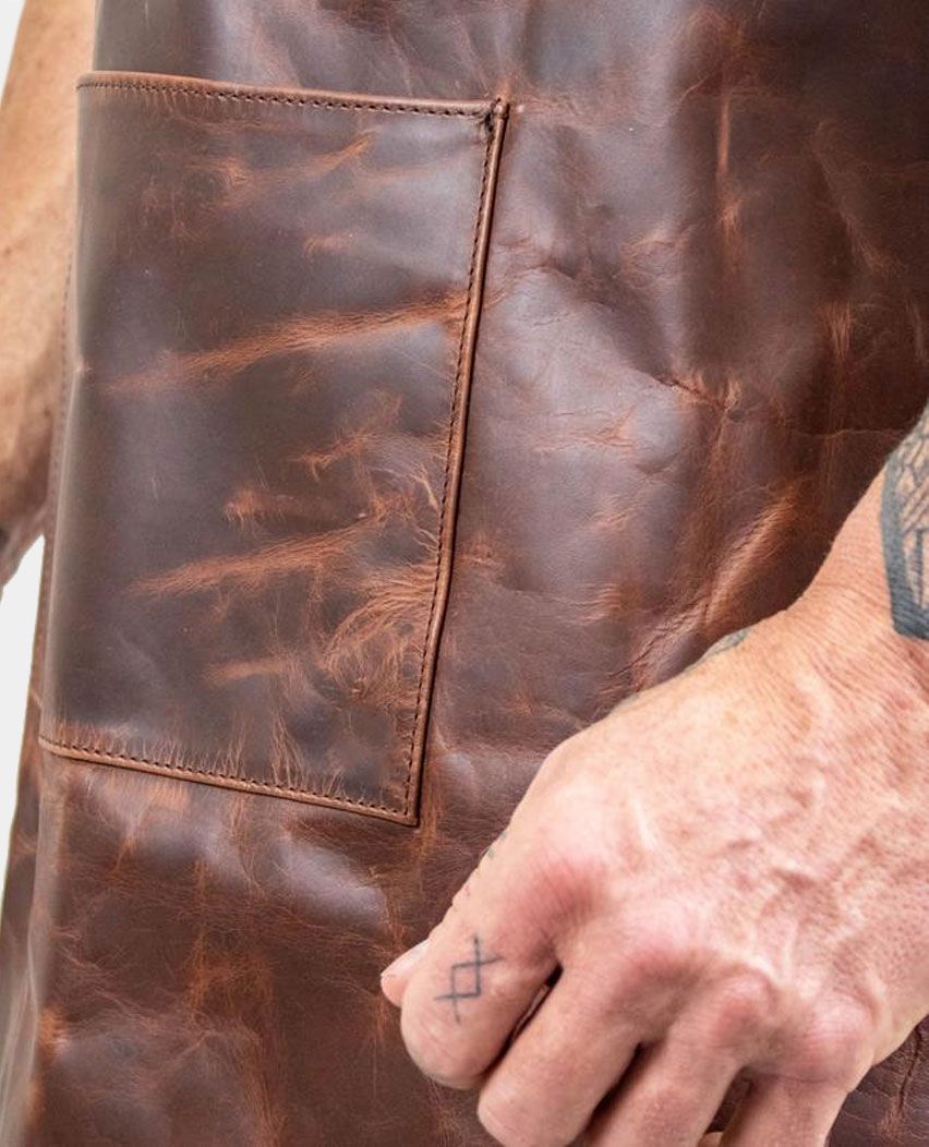 Woodwork Pottery with Pockets Leather Apron