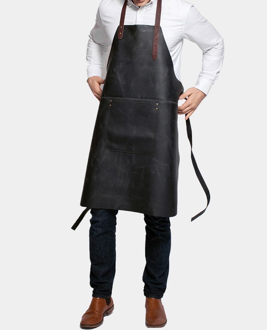 Front Pocket Classic Leather Apron