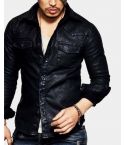  Leather Western Shirt/Luxury Leather Shirt
