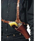 Brown Leather Sholder Holster For Cow Boy