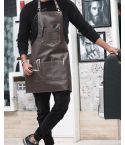 Brown Cape Barber Leather Apron