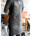 Black Leather Bartender Apron