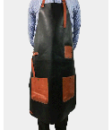 Genuine Leather Black Plain Barber Apron