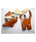 Handmade Leather Brown Comfort Shoulder Holster For All