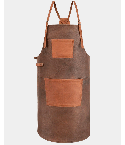 Brown Cape Barber Leather Apron