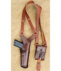 Handmade Classic Brown Leather Shoulder Holster For All Gun