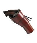 Cross Draw Brown Leather Belt Holster For All Cow Boy And All Revolvers