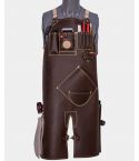 Custom Right Splitleg Leather Apron