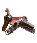 Leathers Double Guns Belt Holsters For All Cow Boy And All Revolvers
