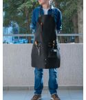 Heavy Duty Wood Working Balck Leather Apron