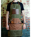 Barber Canvas and Leather  Apron