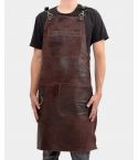 Leather Apron Men for BBQ Grill