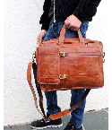 Leather Shoulder Handmade Travel Laptop Bag