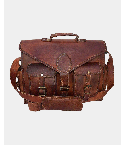 Men Handmade Laptop Shoulder Leather Bag