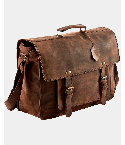 Men's Brown Leather Laptop Bag satchel