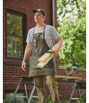 Mens Wax Canvas & Leather Premium Workshop Apron