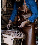 Mens woodworking Leather Apron