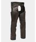 Motorcycle Men's Black Three Pocket Chaps