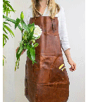 Multi-Pocket Leather Apron