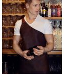 One Shoulder Butcher Leather Apron Bartender