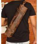 Personalised Leather Knife Roll Storage Bag