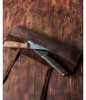 Personalized 2 Knives Leather Chef knife Roll