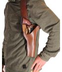 Special Leather Brown Shoulder Holster For All Revolvers