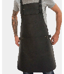 Personalized Black Leather Apron