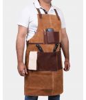 Utility Apron Adjustable Cross Back Straps With Tool Pockets