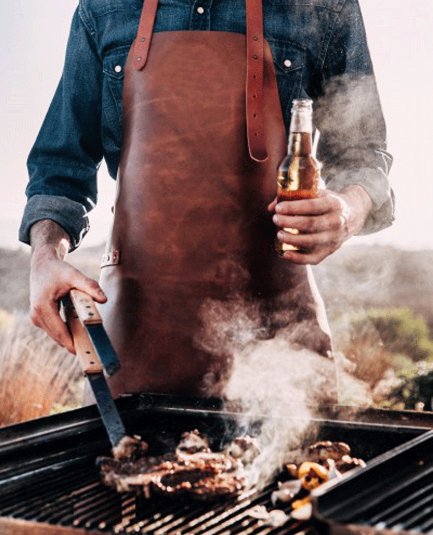 We have Wide Range Reflect Chef &amp; BBQ Leather Apron